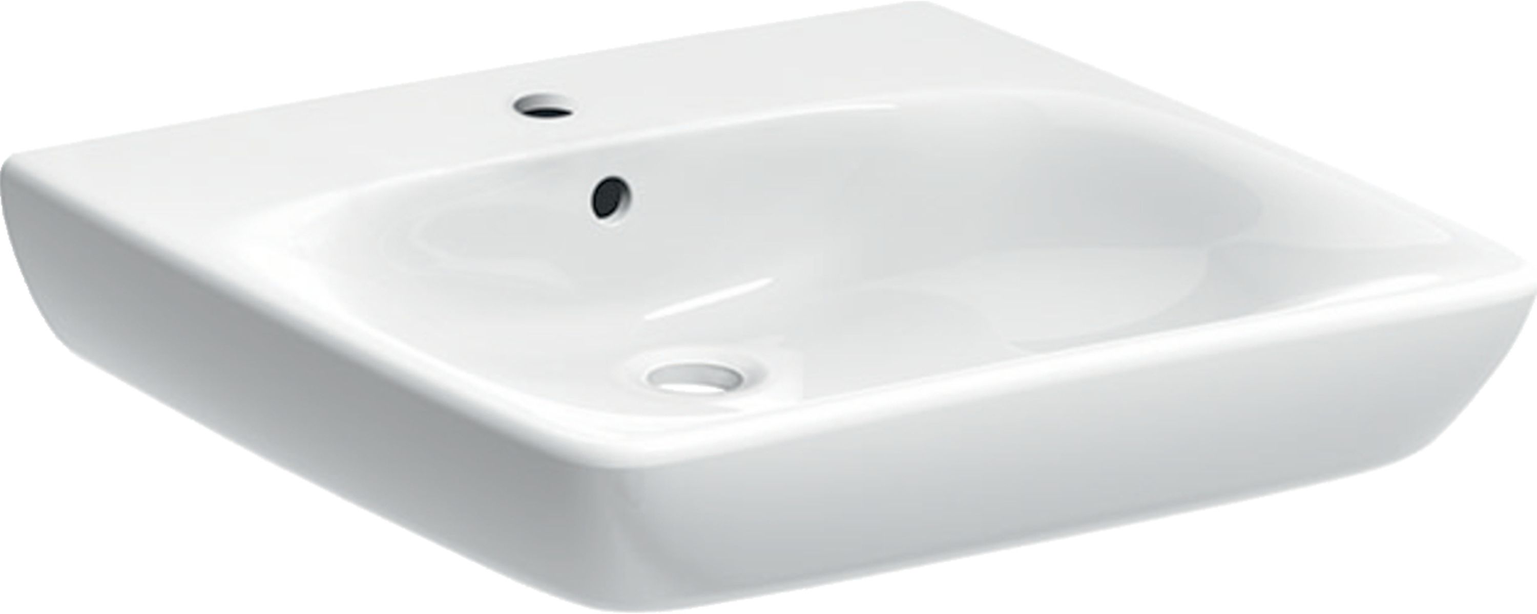 Geberit Selnova Comfort mosdótál 60x55 cm négyszögletes klasszikus mozgássérülteknek fehér 502.769.00.7