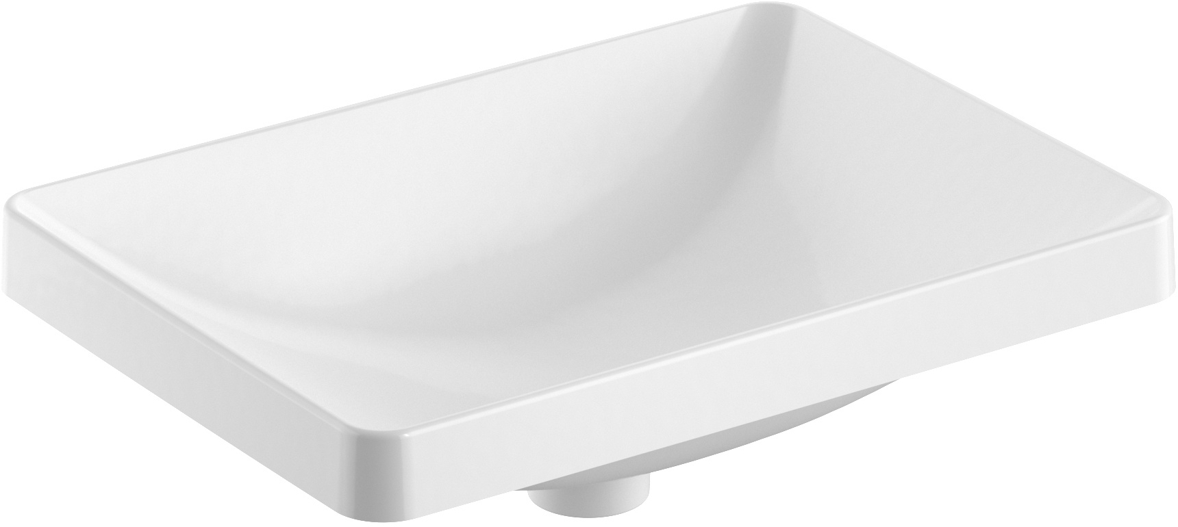 Geberit Variform mosdótál 55x40 cm négyszögletes süllyesztett fehér 500.738.00.2