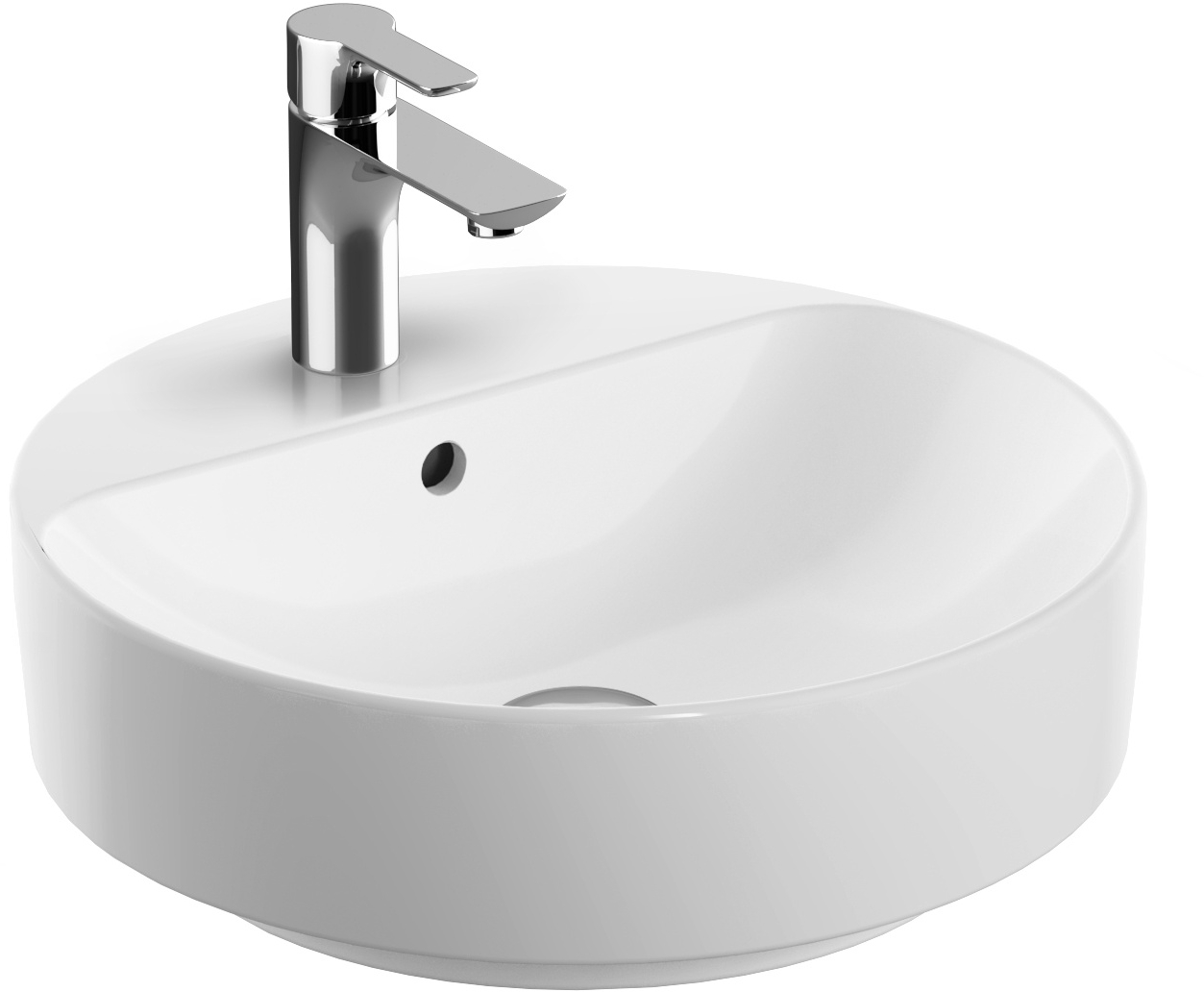 Geberit Variform mosdótál 45x45 cm kerek mosdótálak fehér 500.769.00.2