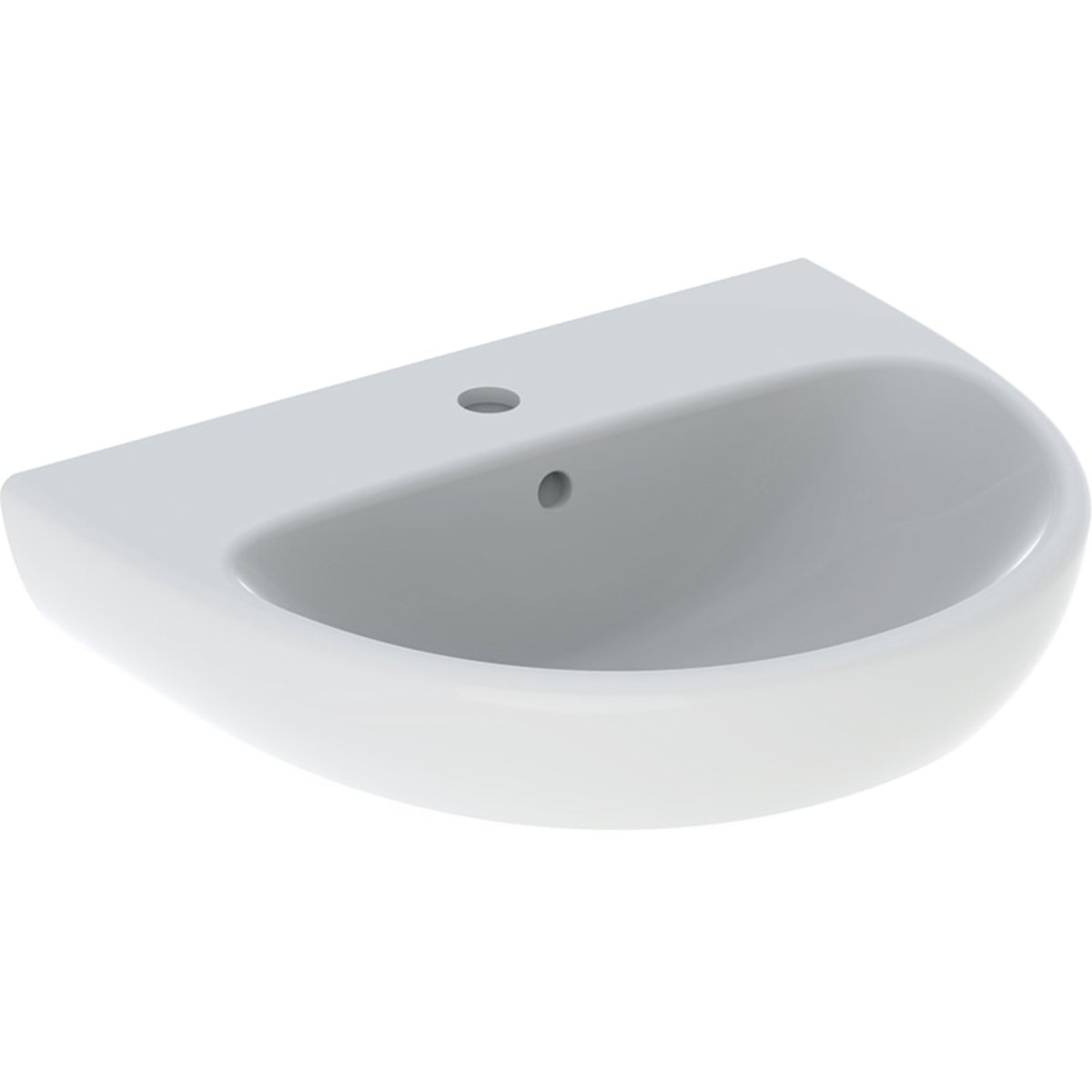 Geberit Selnova mosdótál 55x44 cm félkör alakú klasszikus fehér 500.315.01.7