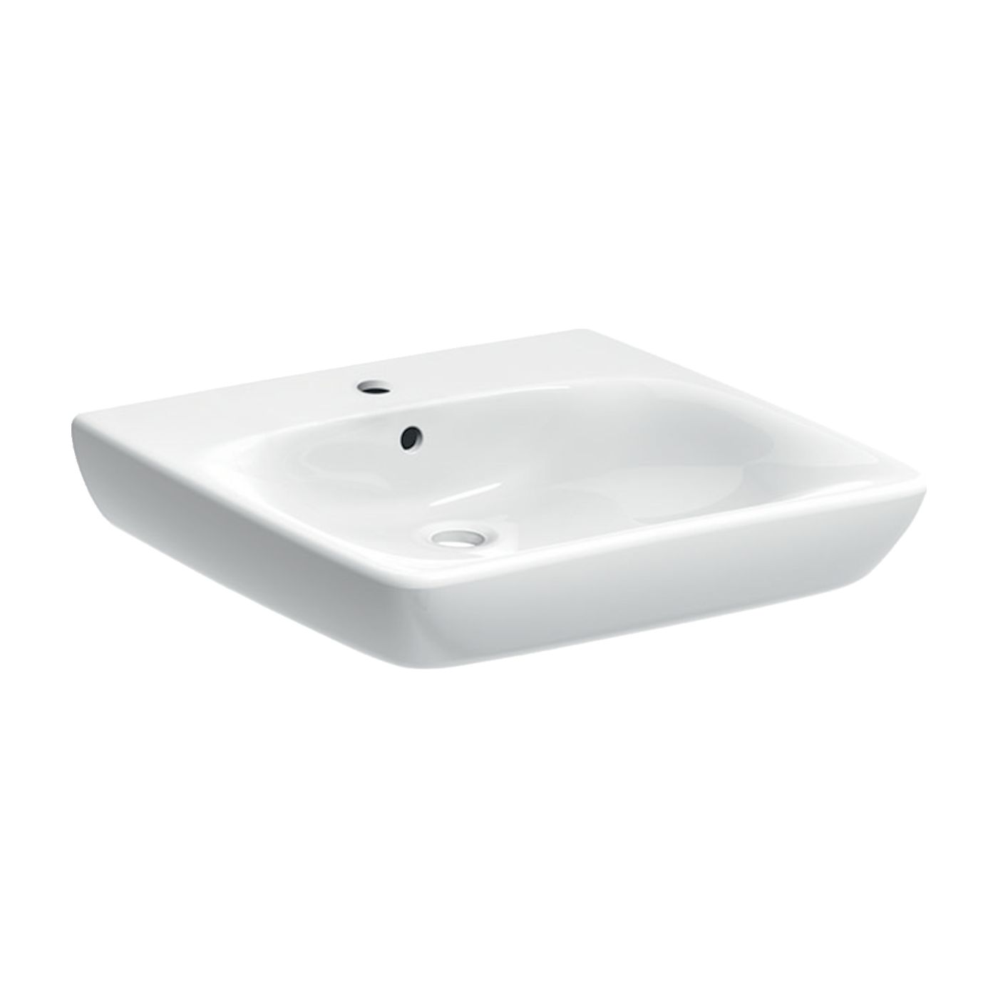 Geberit Selnova Comfort mosdótál 65.5x55 cm négyszögletes klasszikus mozgássérülteknek fehér fényes 500.188.01.7