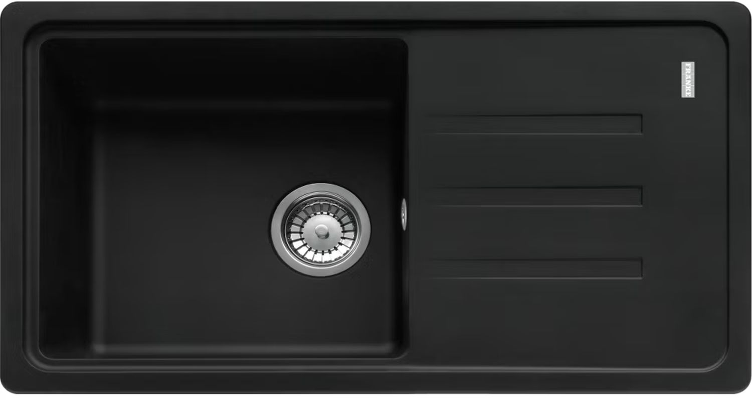 Franke Bliss gránit mosogató 78x43.5 cm fekete 114.0676.312