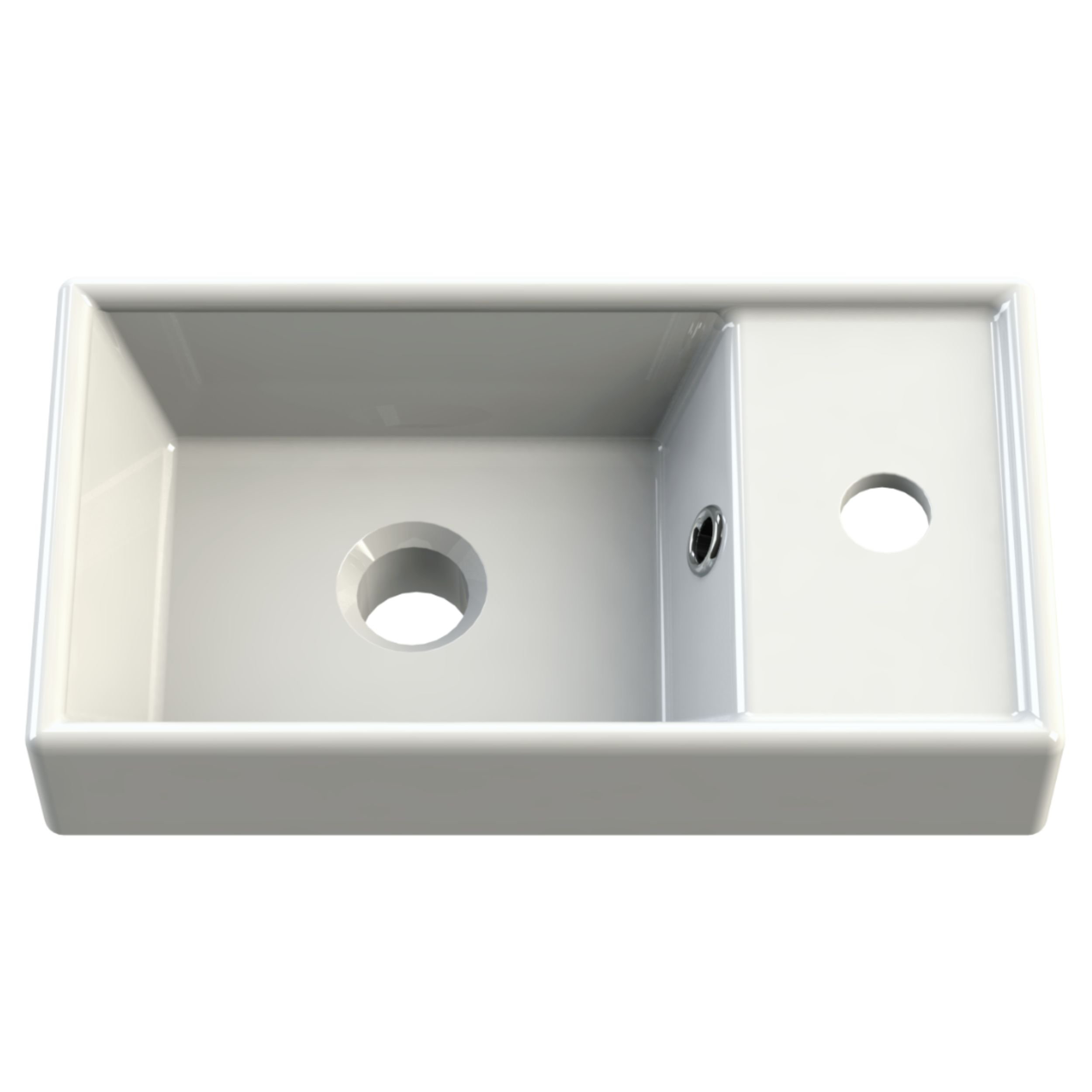 Strama Gizo mosdótál 40x22 cm négyszögletes beépíthető-mosdótálak fehér 99.03.040