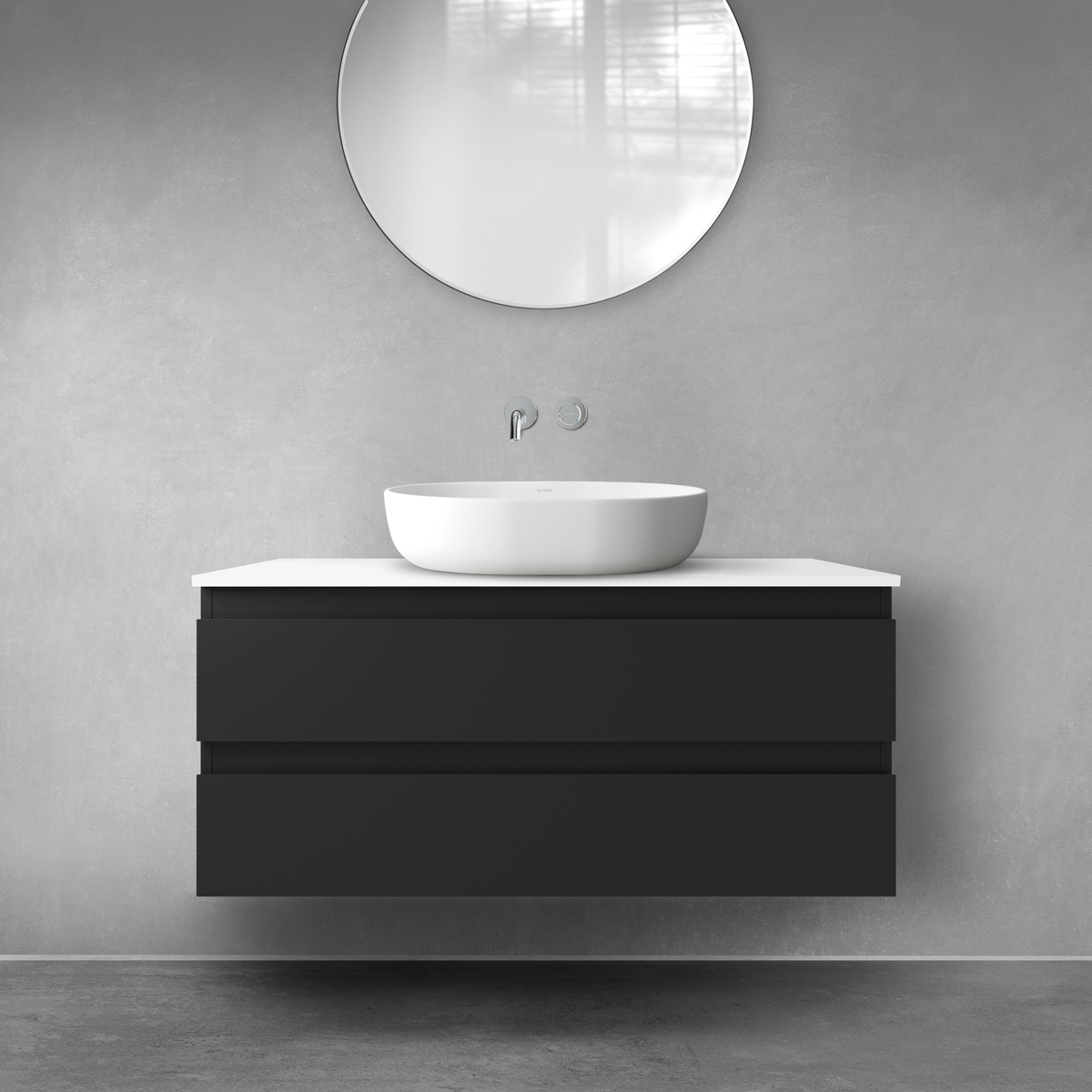 Készlet szekrény Oltens Vernal 60002300, szekrény feletti pult Oltens Vernal 63006000