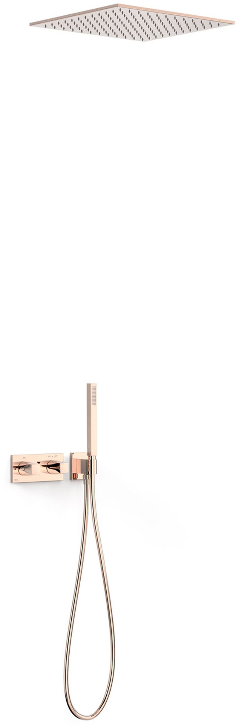 Tres B-System zuhany készlet beépített termosztáttal trópusi zuhany opcióval || 30725206OP