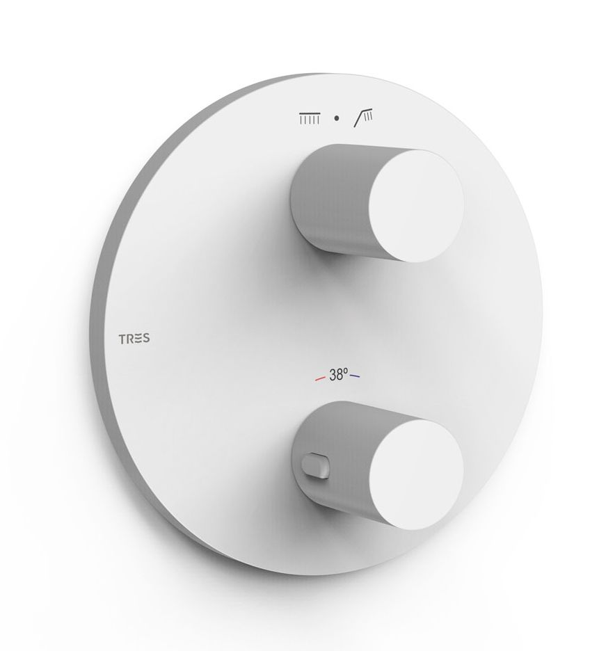Tres Therm-Box kád és zuhany csaptelep süllyesztett igen fehér 26225001BM