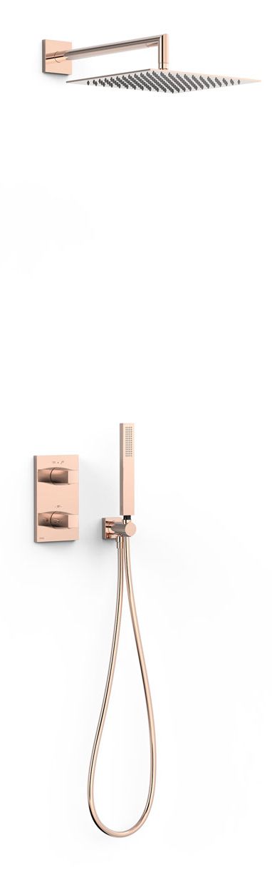 Tres Therm-Box zuhany készlet beépített termosztáttal trópusi zuhany opcióval || 21125004OP