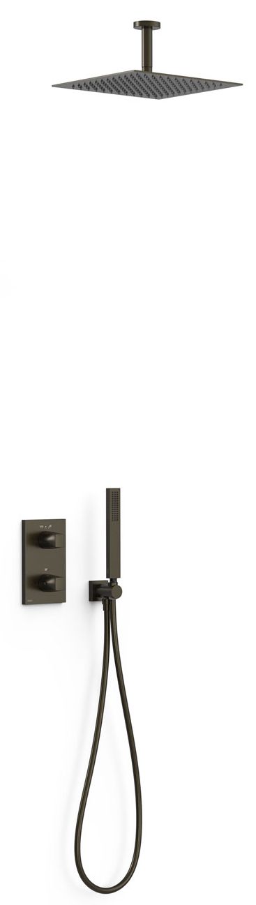 Tres Therm-Box zuhany készlet beépített termosztáttal trópusi zuhany opcióval || 21125003KMB