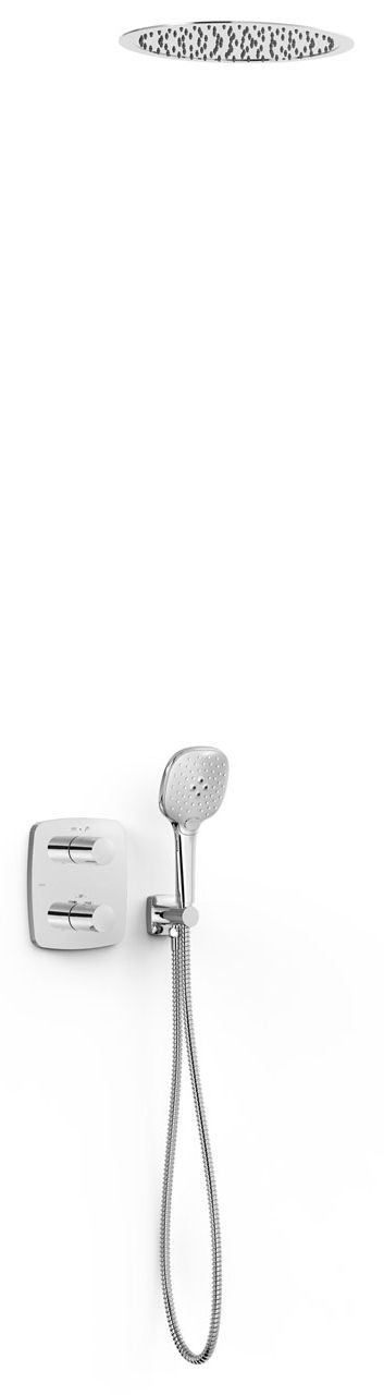 Tres Therm-Box zuhany készlet beépített termosztáttal trópusi zuhany opcióval króm 21725005