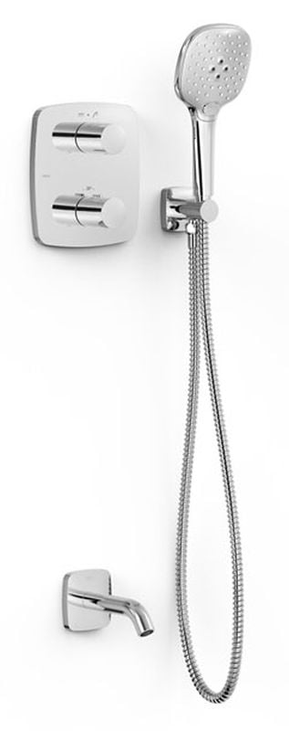 Tres Therm-Box kád és zuhany szett beépített termosztáttal króm 21725006