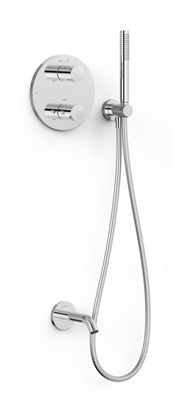 Tres Therm-Box kád és zuhany szett beépített termosztáttal króm 26225006
