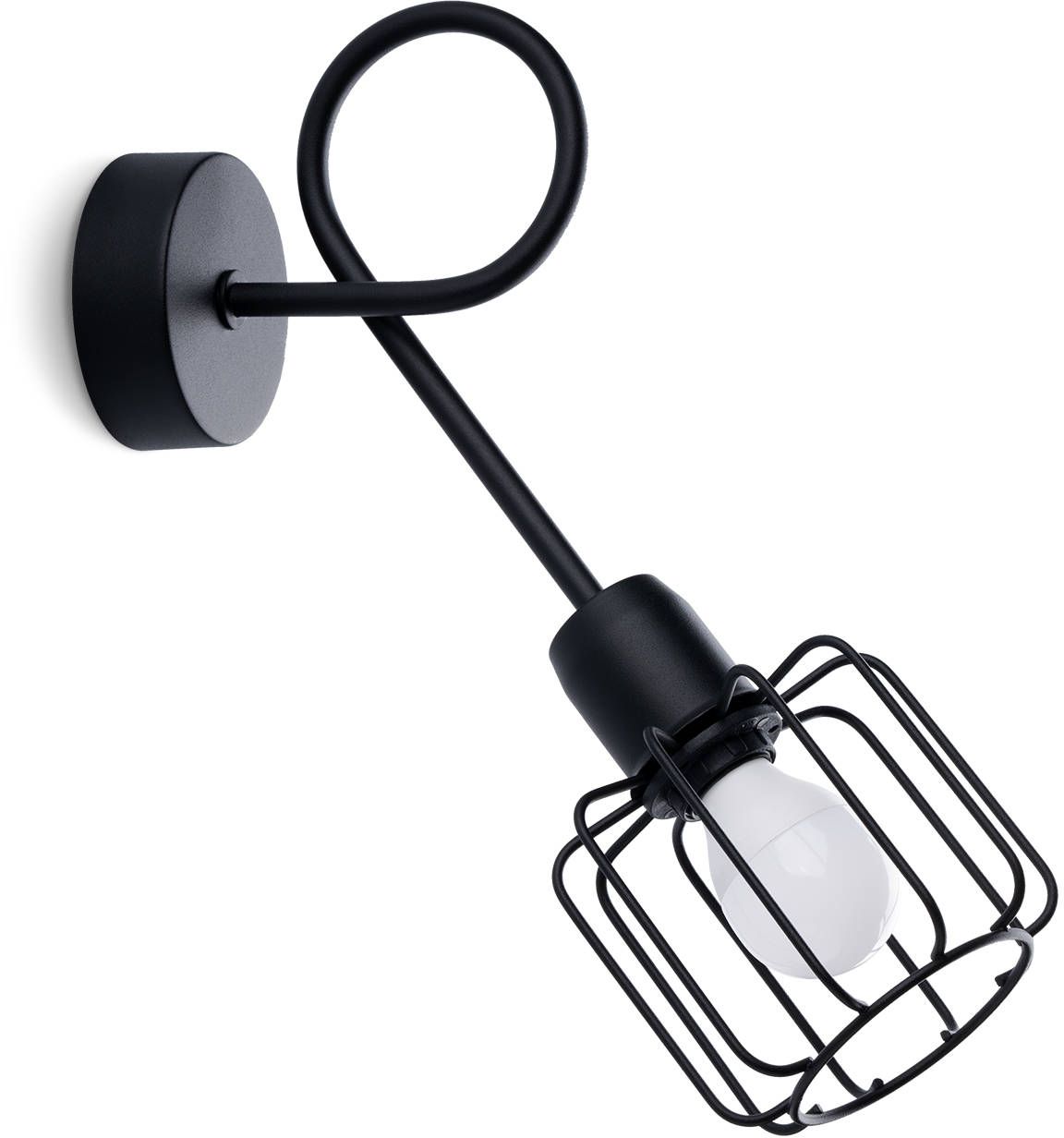 Sollux Lighting Beluci oldalfali lámpa 1x40 W fekete SL.1117