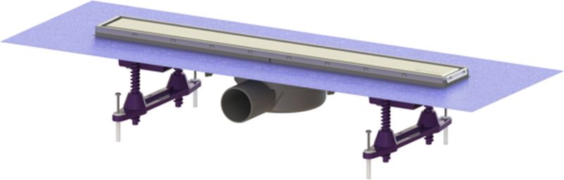 Kessel Linearis Compact zuhany lefolyó 55 cm acél 45600.61M