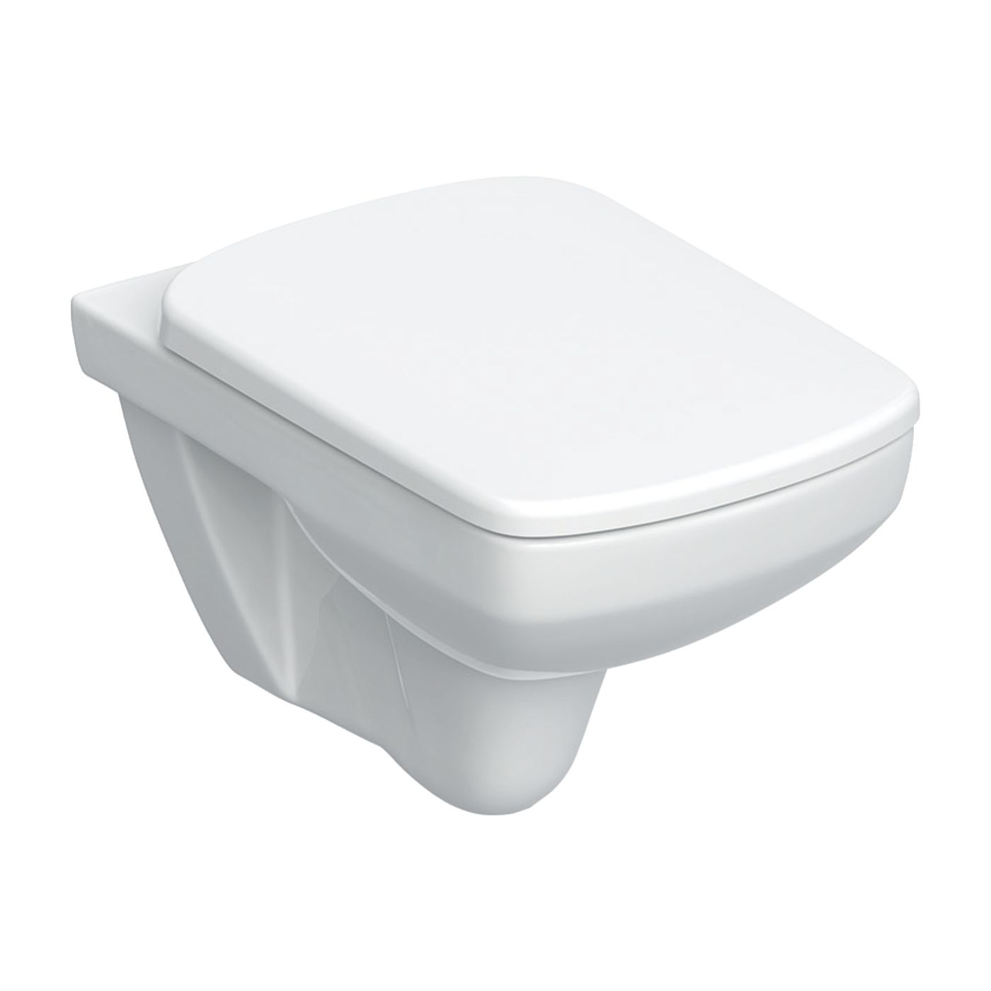 Geberit Selnova Square wc csésze lassú záródású ülőkével függesztett perem nélkül fehér 501.961.00.1