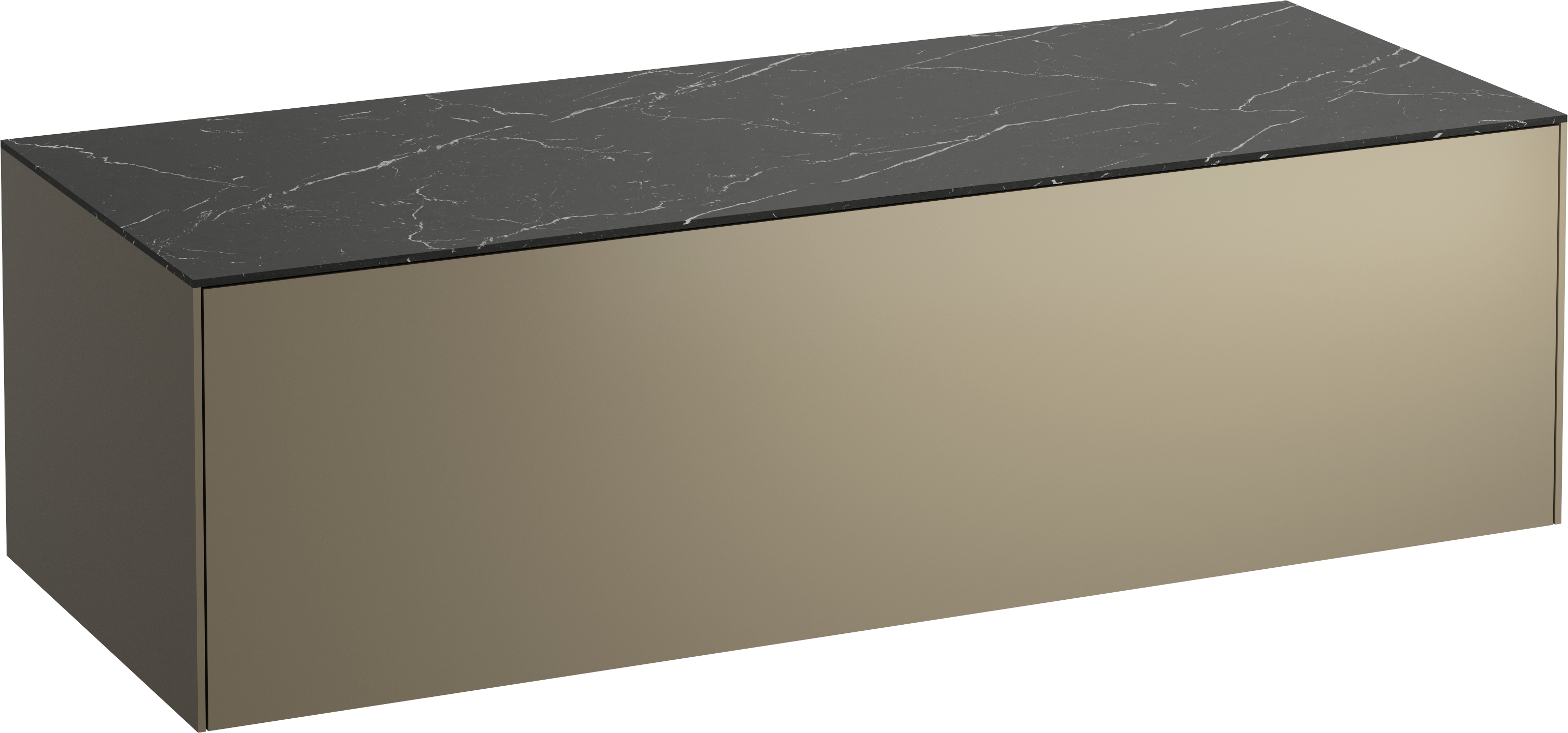 Laufen Sonar szekrény pulttal 117.5x45.5x34 cm mosdókagyló alá akasztható fekete-grafit-szürke H4054200341421
