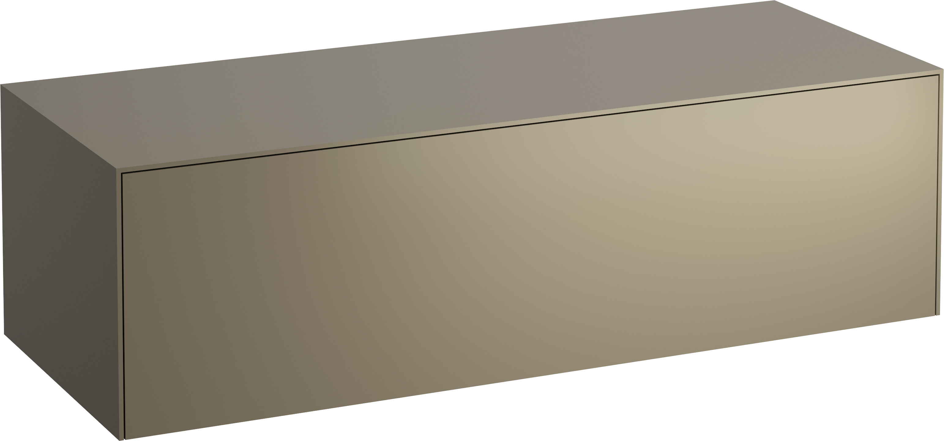 Laufen Sonar szekrény pulttal 117.5x45.5x34 cm mosdókagyló alá akasztható gesztenye-réz H4054200340421