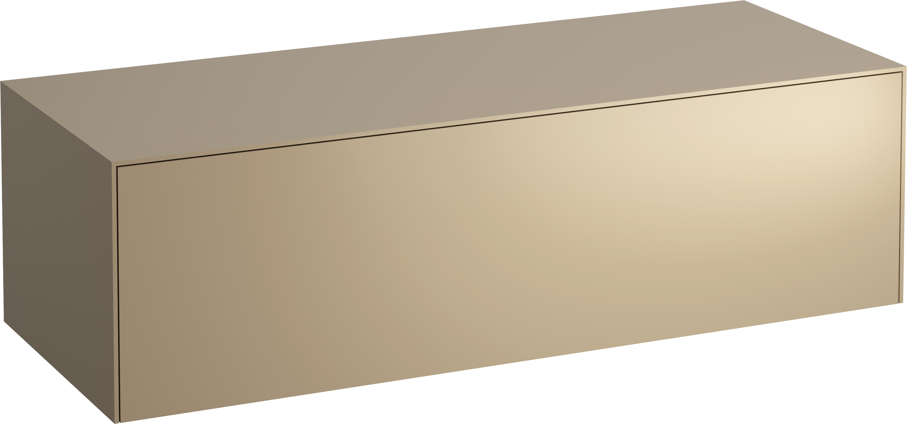 Laufen Sonar szekrény pulttal 117.5x45.5x34 cm mosdókagyló alá akasztható arany H4054200340401