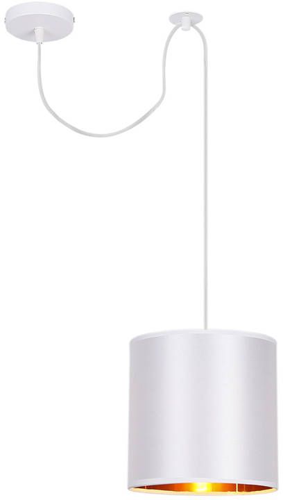 Candellux Atlanta függőlámpa 1x40 W fehér-arany 31-00637