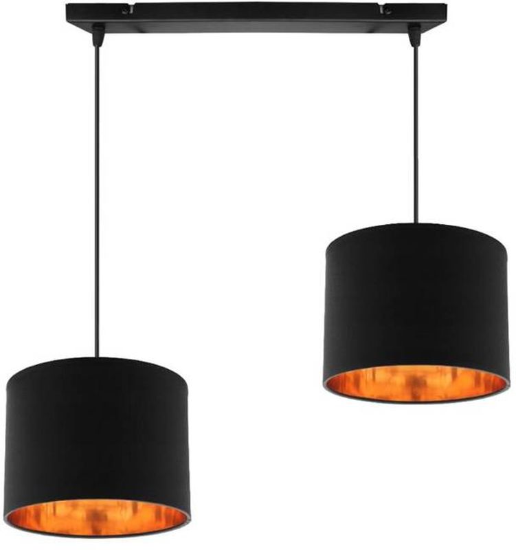 Candellux Candida függőlámpa 2x40 W fekete-arany 32-00712