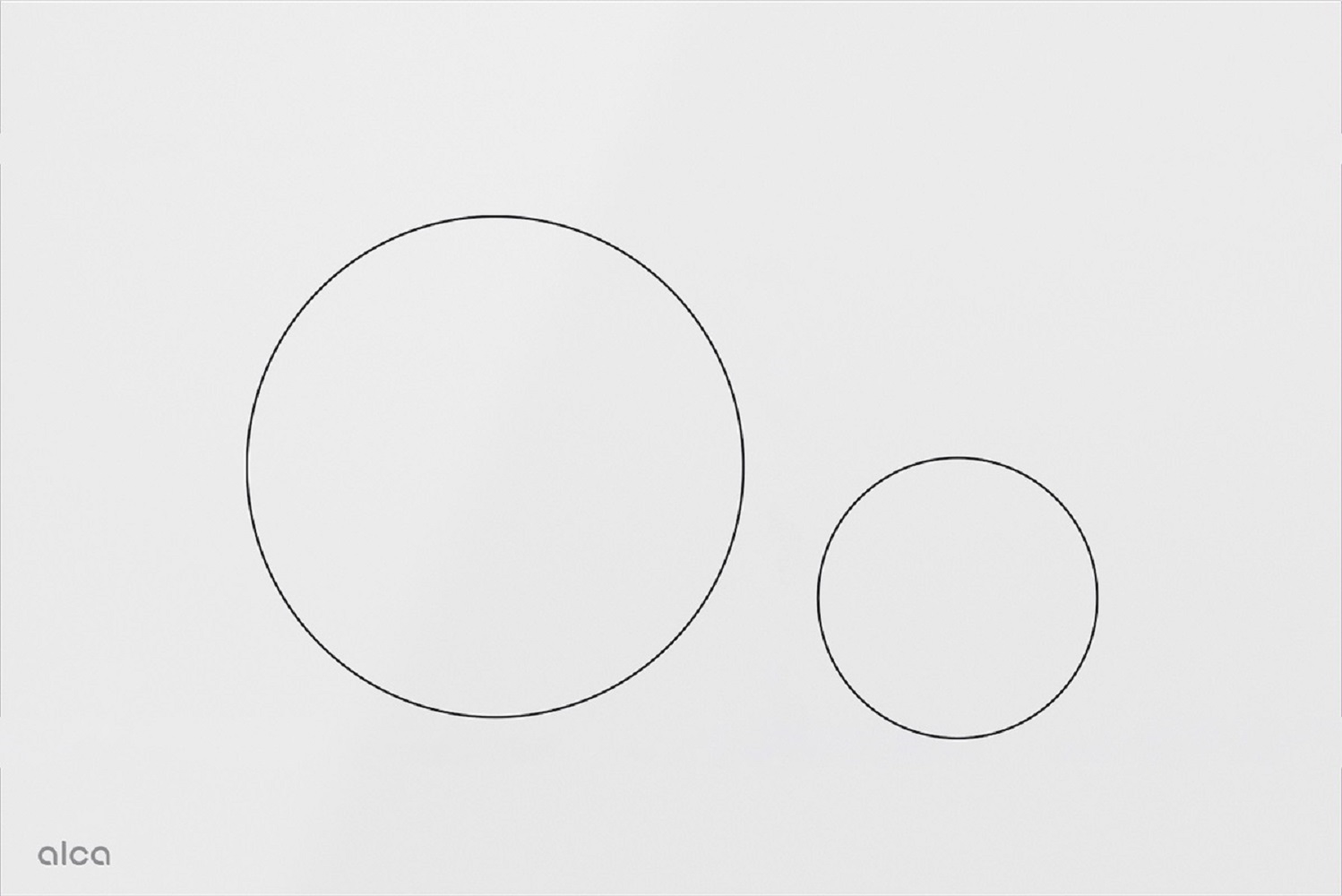 Alca Flat öblítő gomb WC-hez fehér TURN-WHITE