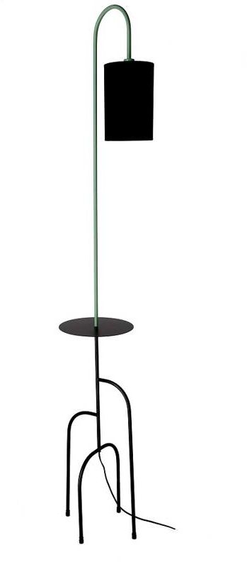 Candellux Ravello állólámpa 1x40 W fekete-menta 51-00064