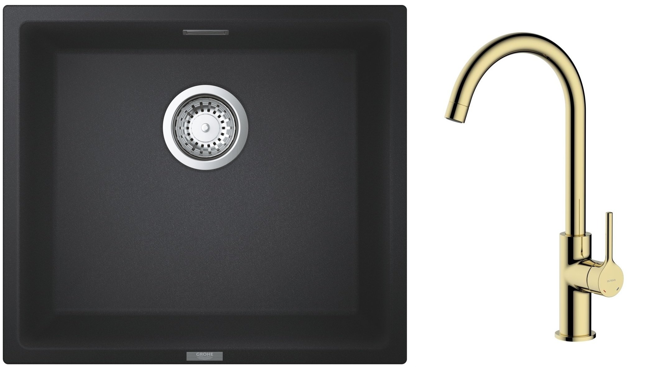Készlet gránit mosogató Grohe K700 31653AP0, konyhai csaptelep Oltens Skafta 35206800