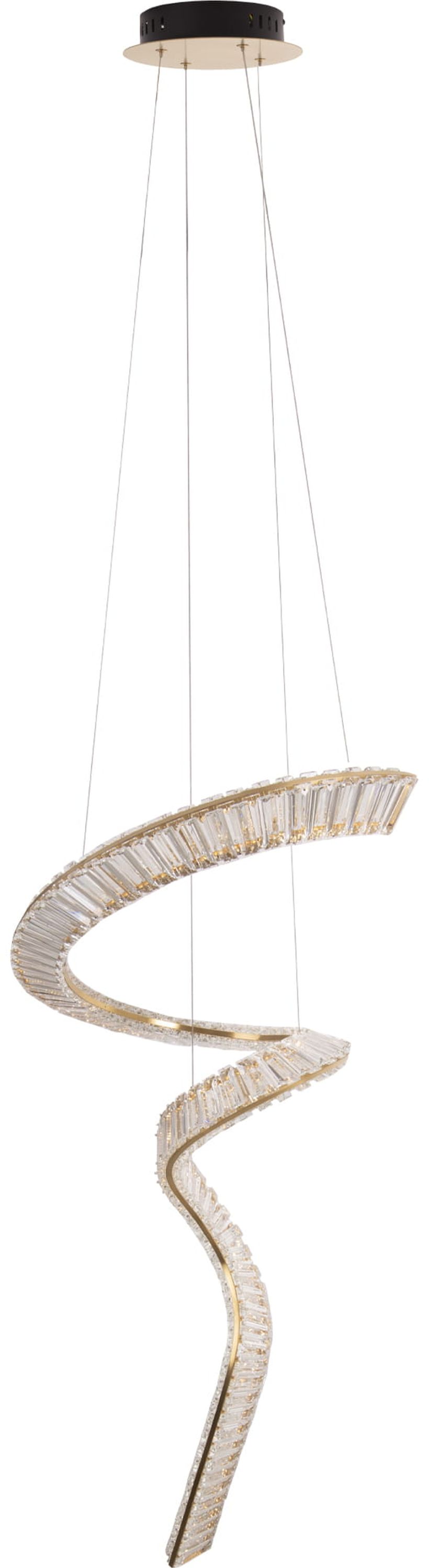 MaxLight Charme függőlámpa 1x60 W arany-kristály P0477