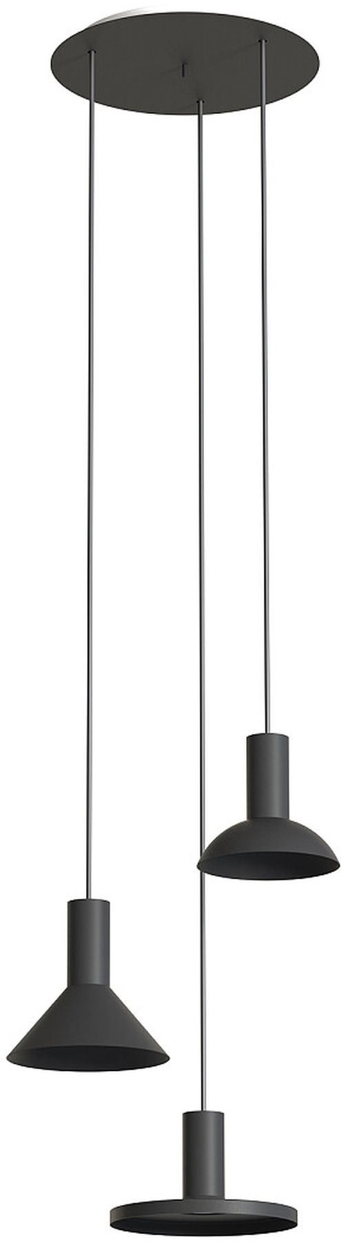 Nowodvorski Lighting Hermanos függőlámpa 3x10 W fekete 10905
