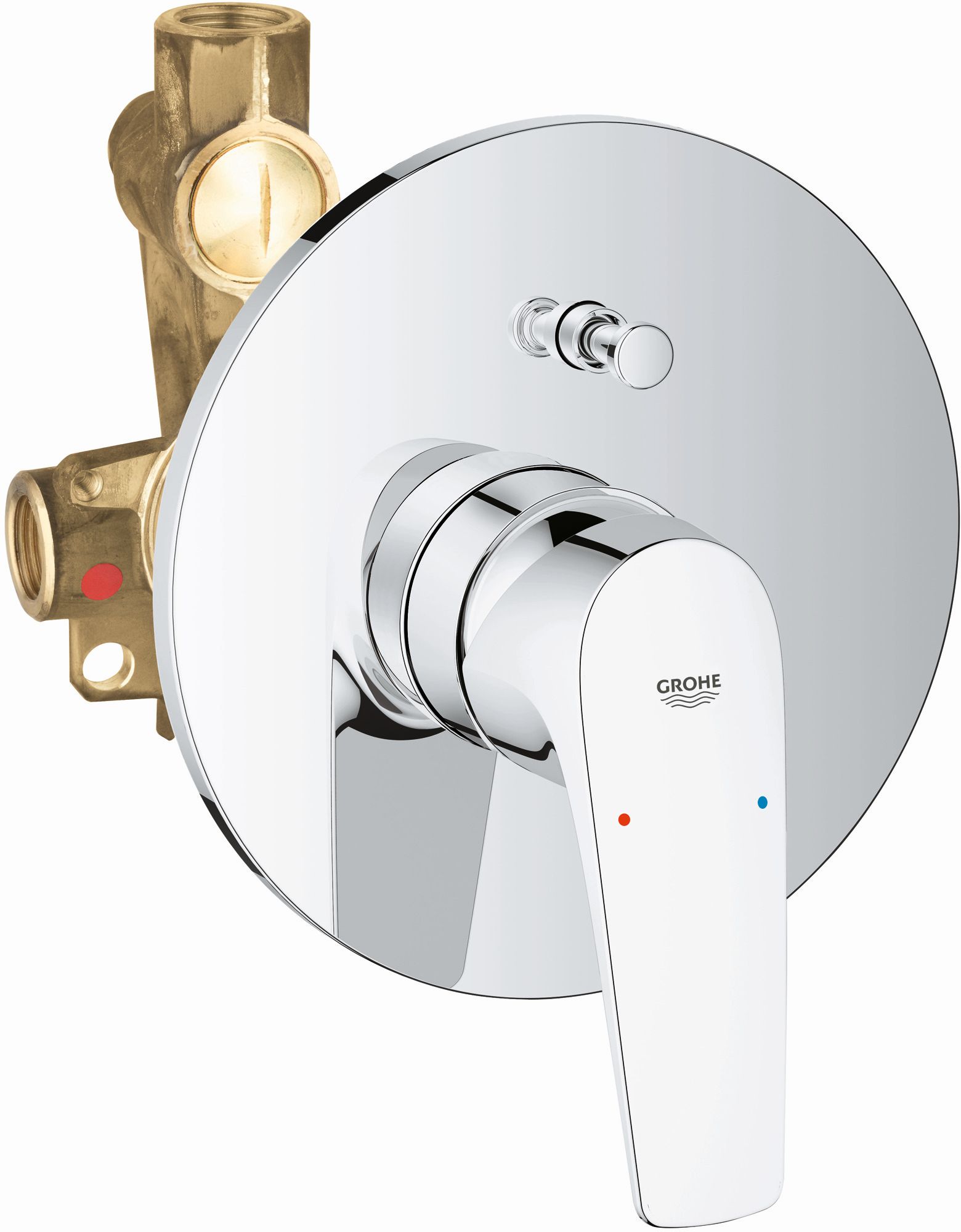 Grohe Start Flow kád és zuhany csaptelep süllyesztett StarLight Chrome 29117000