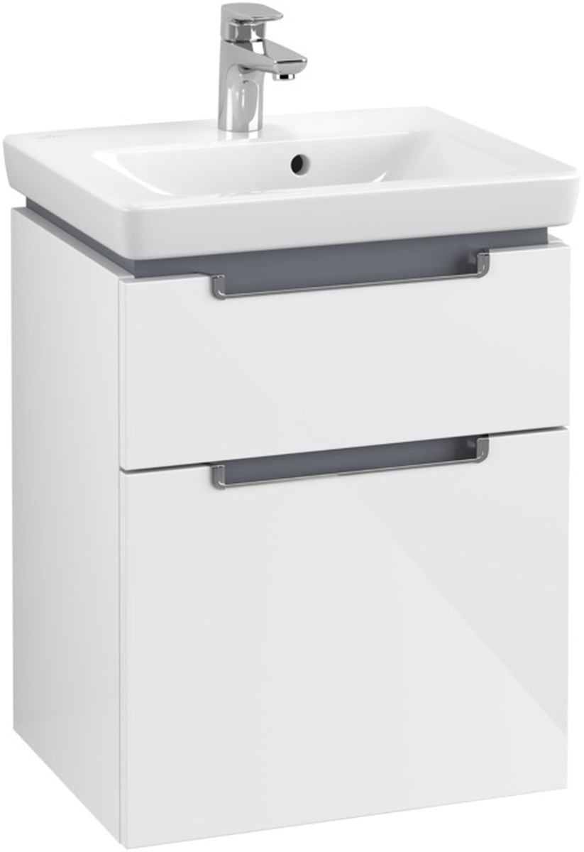 Villeroy & Boch Subway 2.0 szekrény 48.5x37.9x59 cm mosdókagyló alá akasztható fehér A90710DH