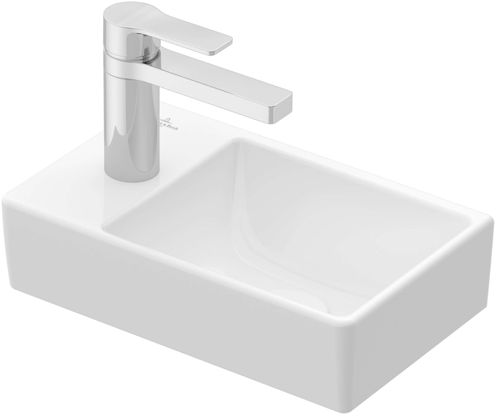 Villeroy & Boch Avento mosdótál 36x22 cm négyszögletes klasszikus-beépíthető fehér 43003R01