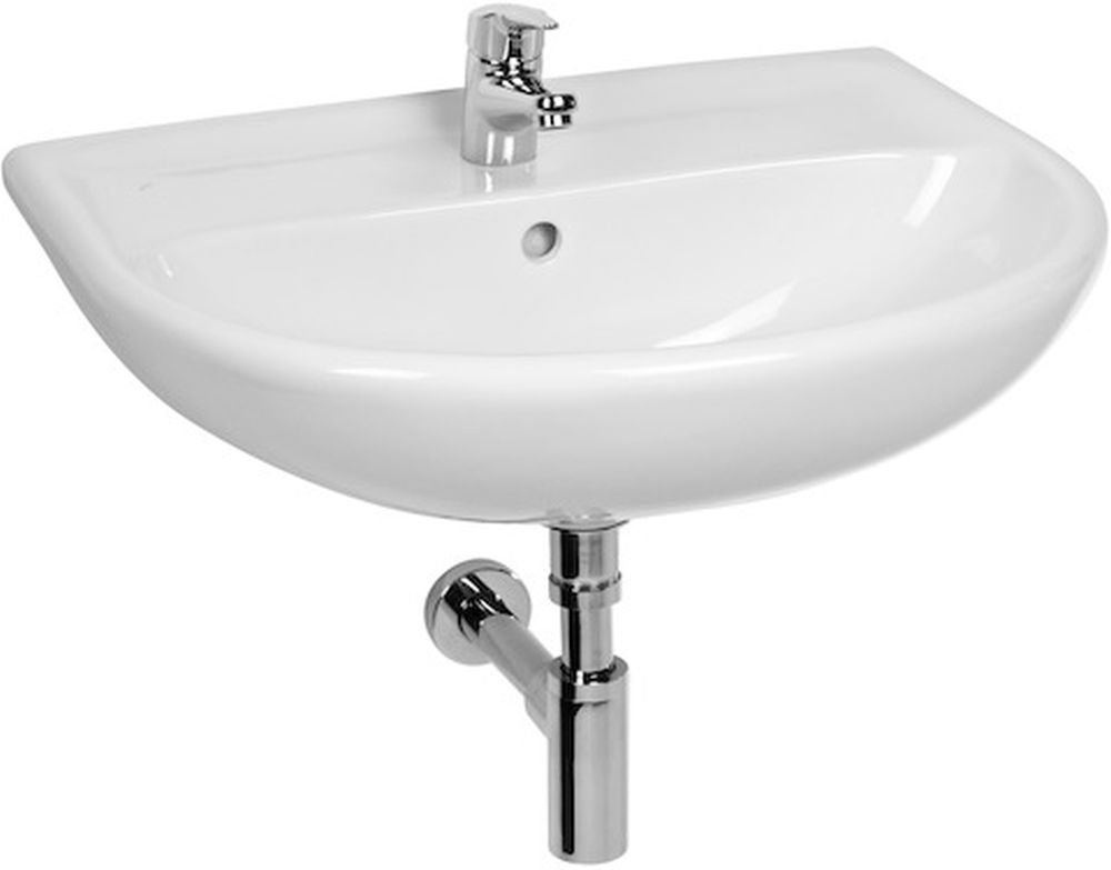 Jika Lyra Plus mosdótál 65x52 cm ovális klasszikus fehér H8143840001041