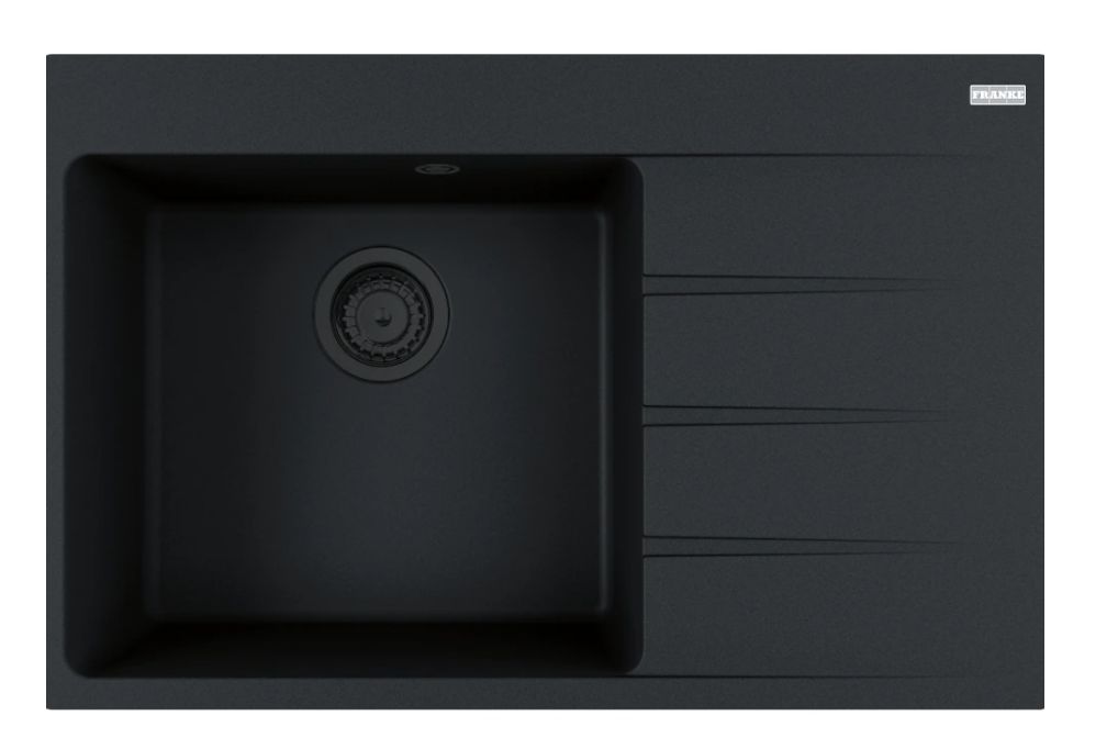Franke Centro gránit mosogató 78x50 cm fekete 114.0693.565