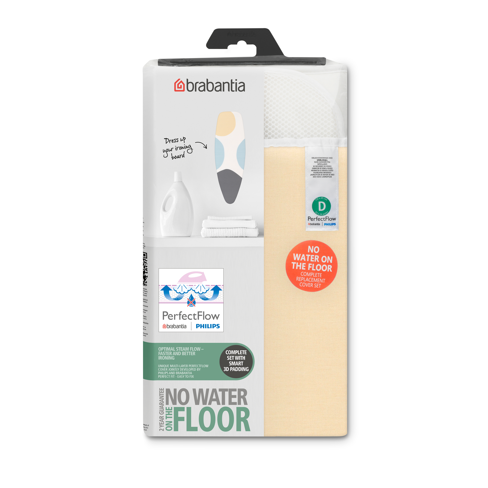 Brabantia PerfectFlow vasalódeszka huzat 135x45 cm 131608