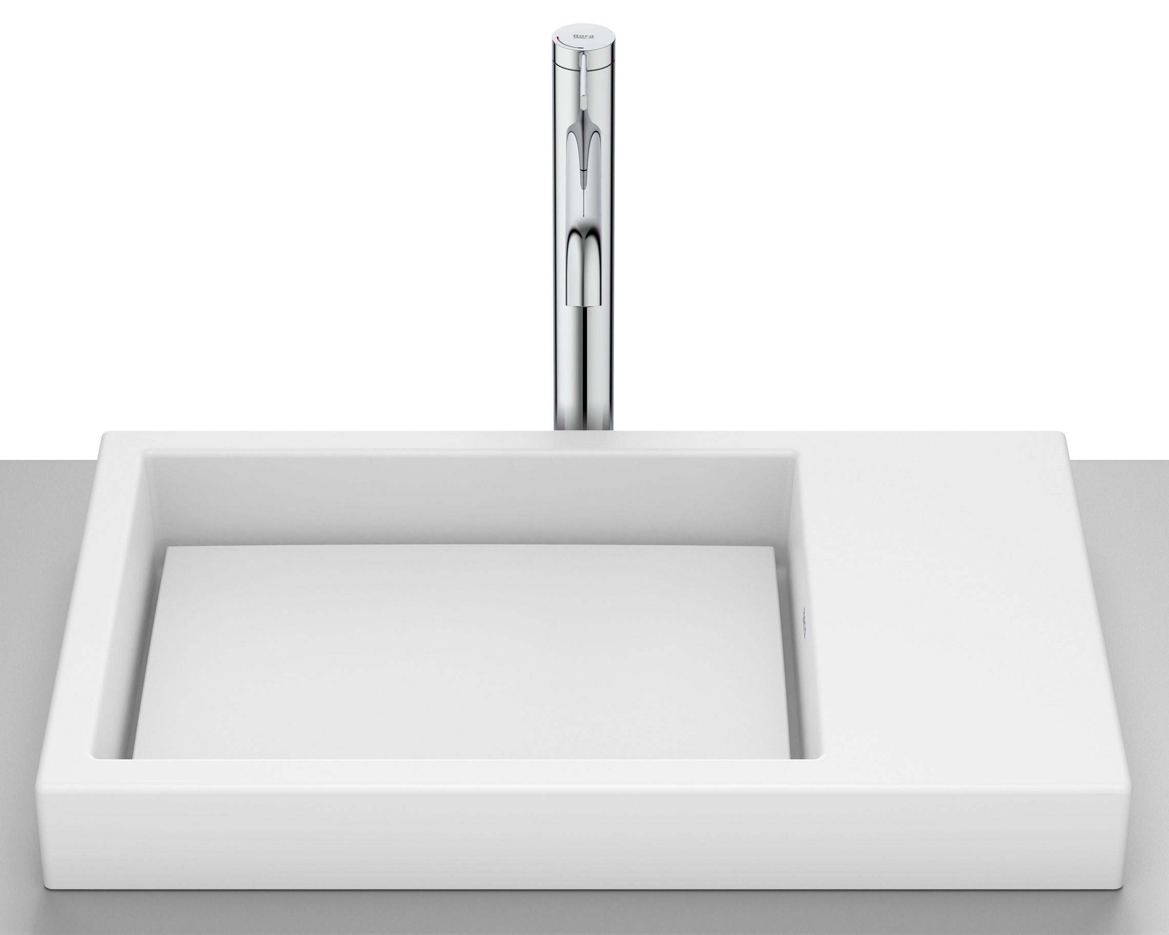 Roca Horizon mosdótál 60x38 cm süllyesztett fehér A32727562B
