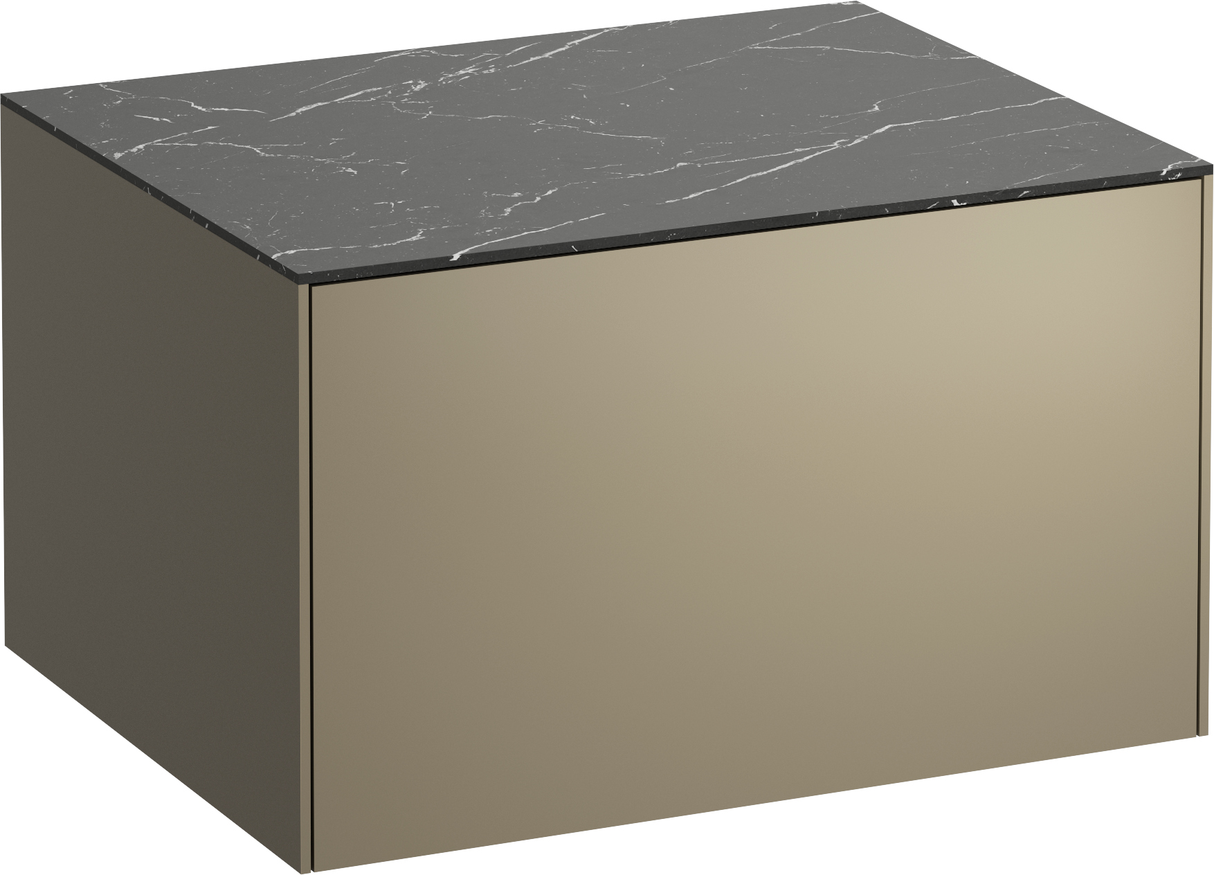 Laufen Sonar szekrény pulttal 57.7x45.5x34 cm mosdókagyló alá akasztható fekete H4054000341421