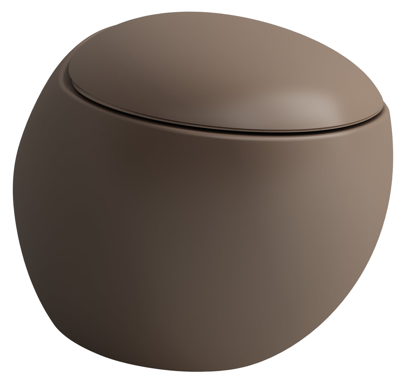 Laufen Il Bagno Alessi wc csésze függesztett perem nélkül barna matt H8209711880001
