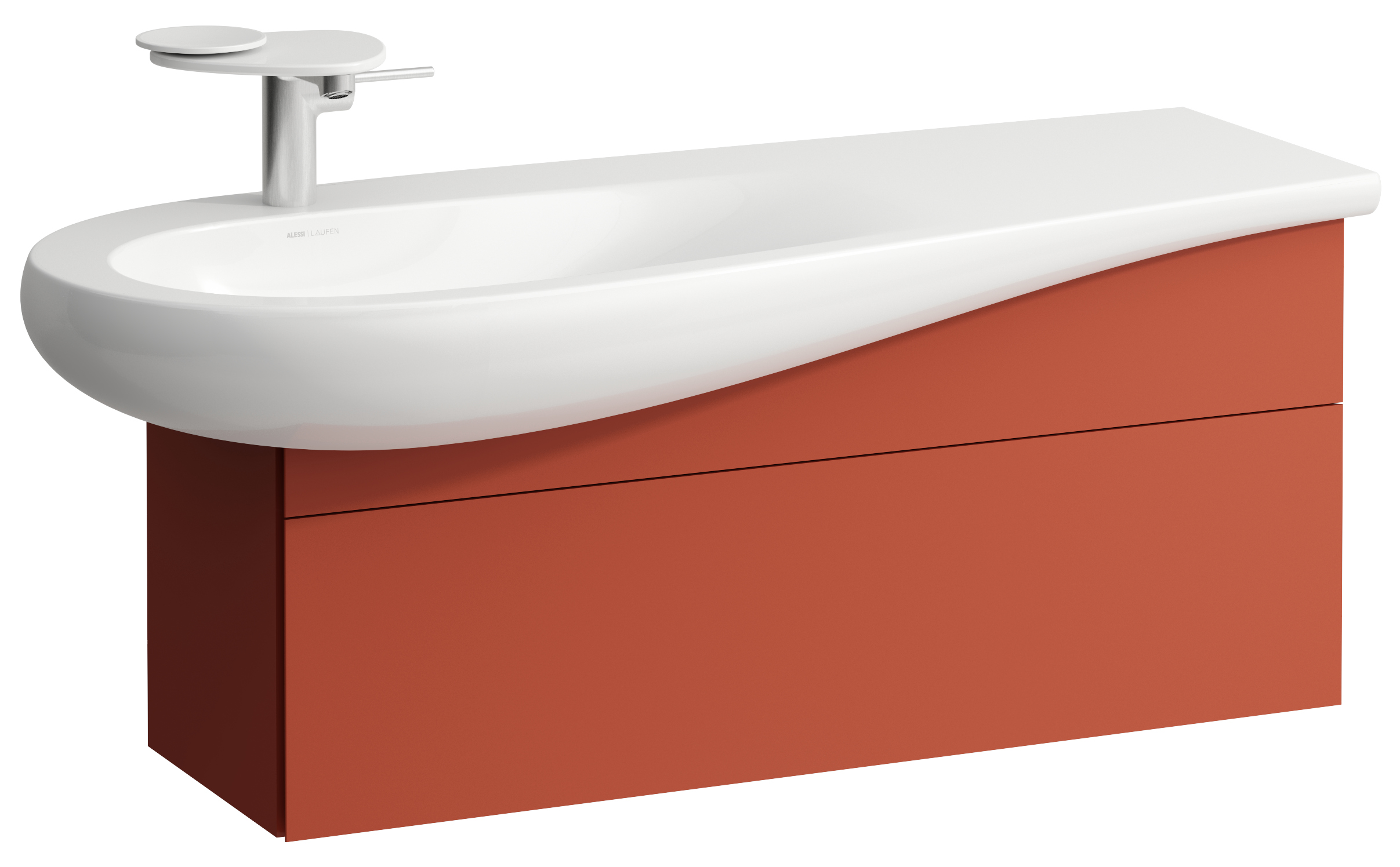 Laufen Il Bagno Alessi szekrény 99.5x32x34 cm mosdókagyló alá akasztható H4304210972691