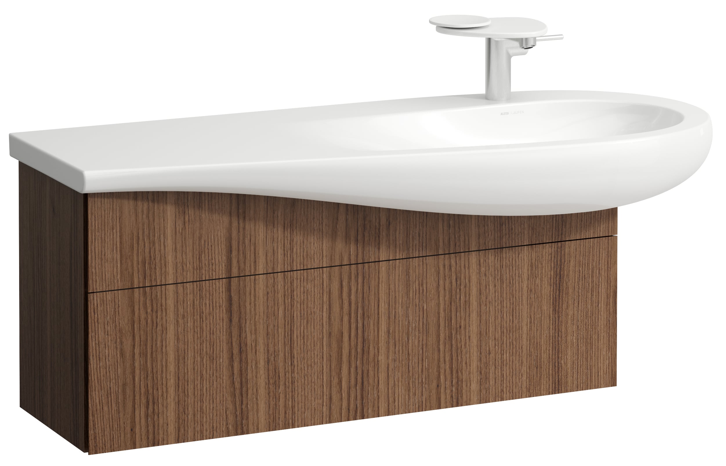 Laufen Il Bagno Alessi szekrény 99.5x32x34 cm mosdókagyló alá akasztható H4304310976301