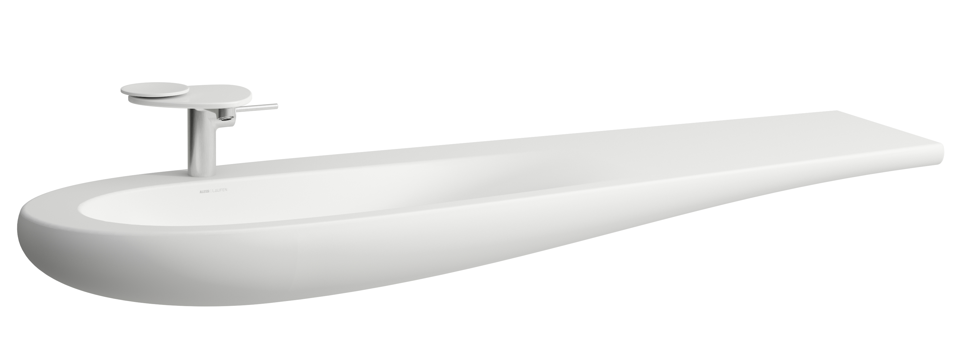 Laufen Il Bagno Alessi mosdótál 160x50 cm klasszikus-beépíthető fehér H8149717571041