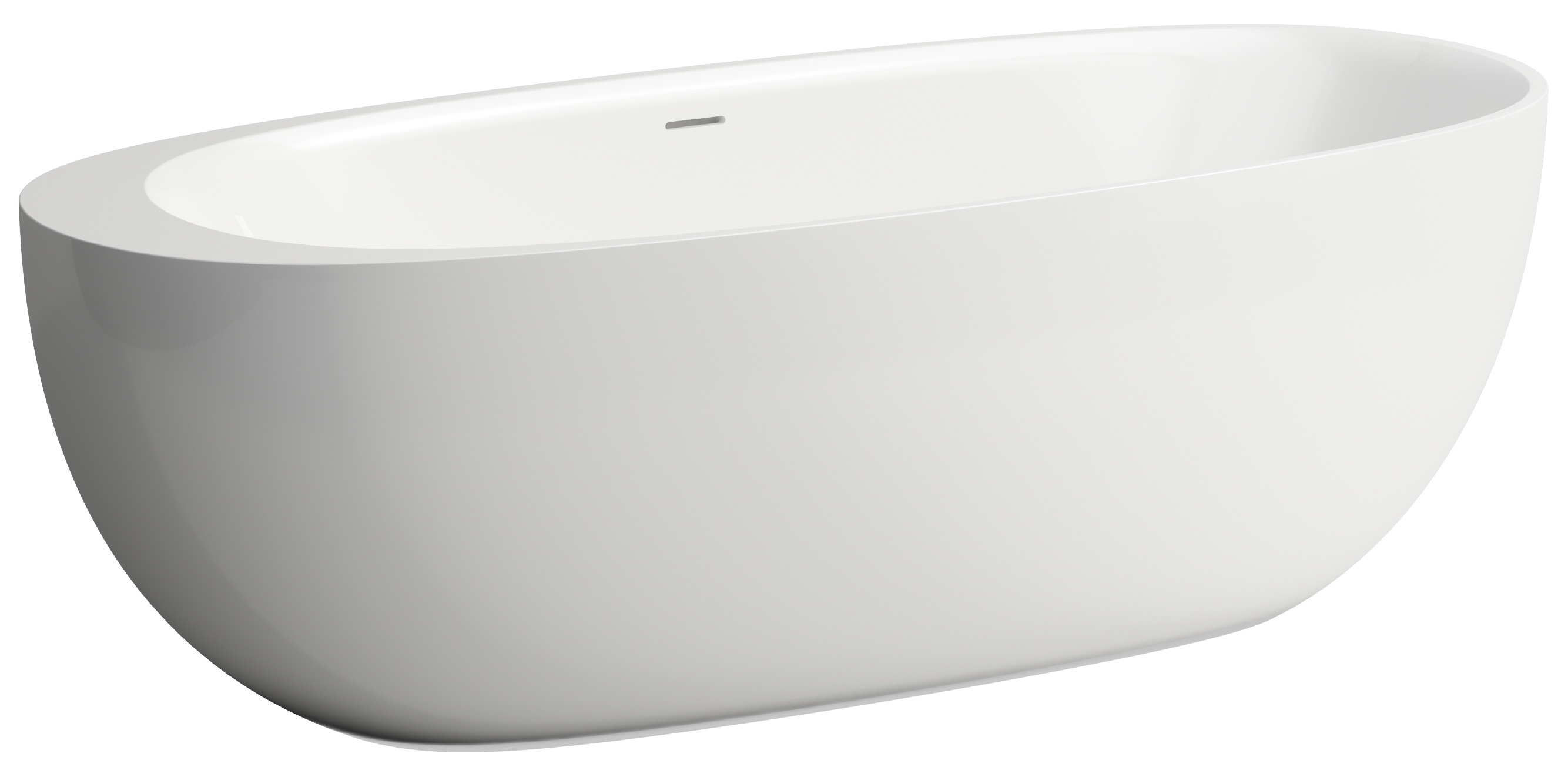 Laufen Il Bagno Alessi térben álló kád 185x80 cm ovális fehér H2209720000001