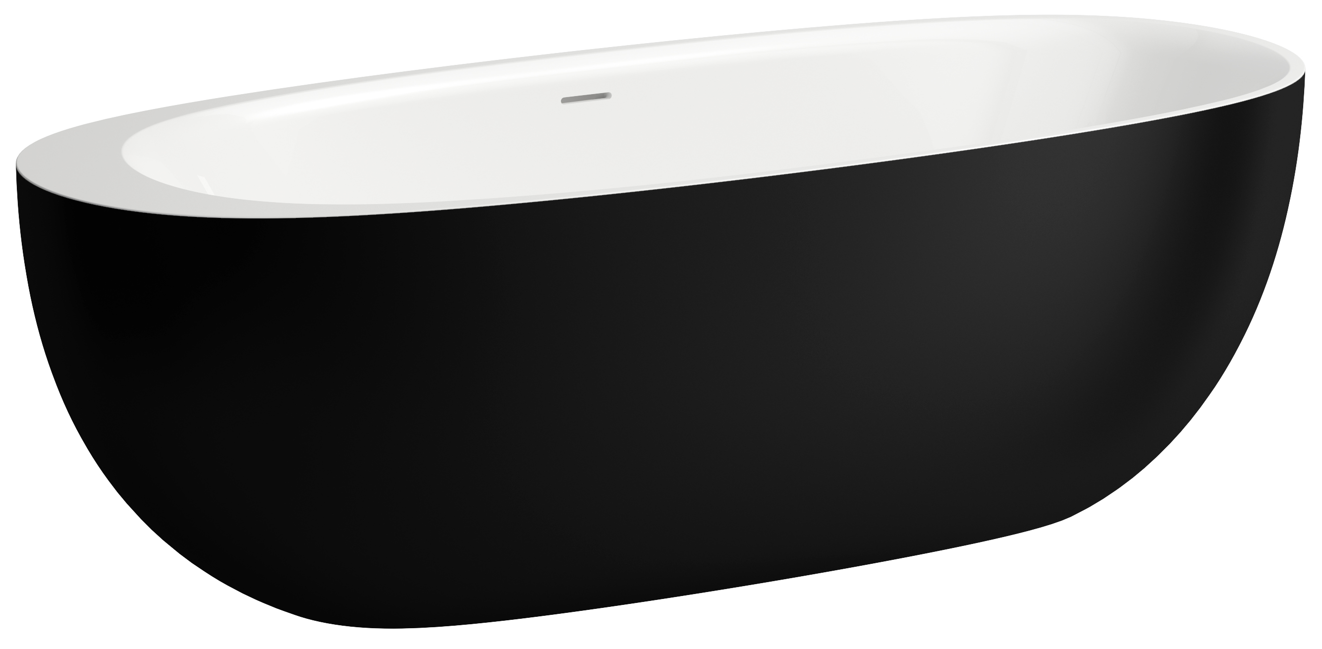 Laufen Il Bagno Alessi térben álló kád 185x80 cm ovális kétszínű H2209720650001