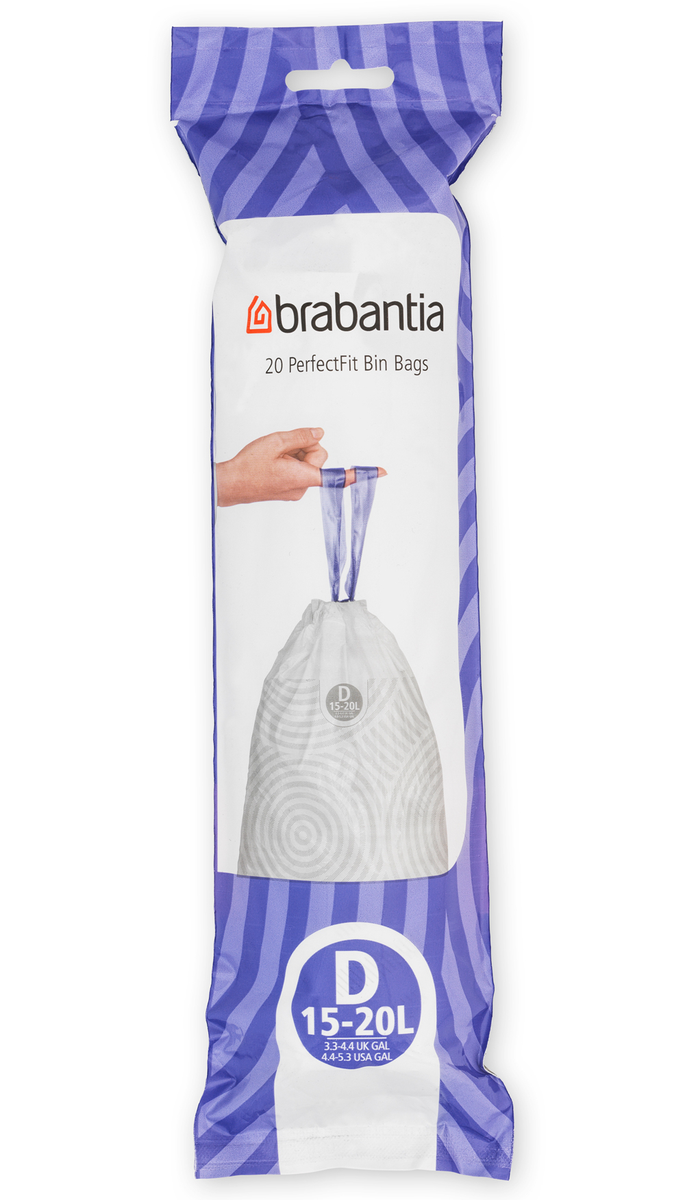 Brabantia PerfectFit szemeteszsákok 20 l fehér 246760