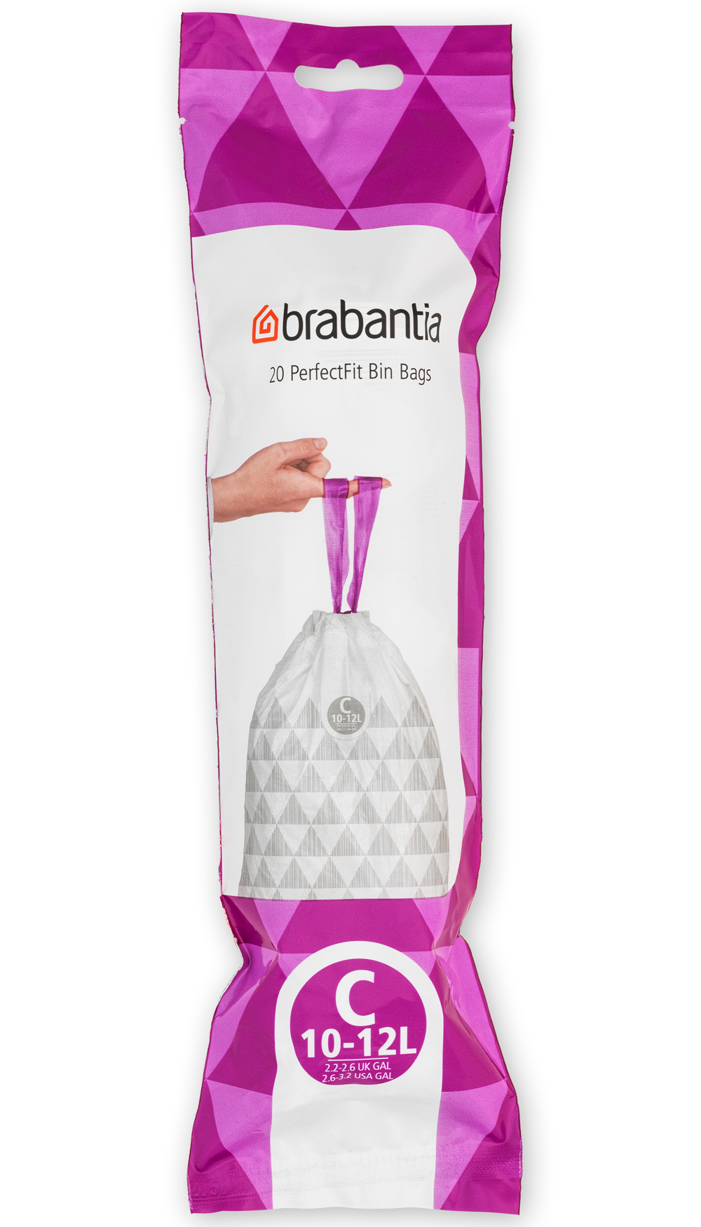 Brabantia PerfectFit szemeteszsákok 12 l fehér 245343