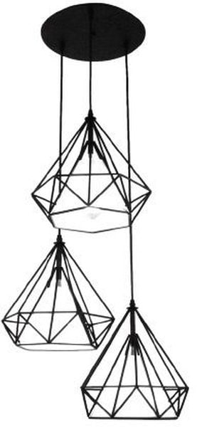 Abigali Diamond függőlámpa 3x60 W fehér-fekete CHNR3-E27