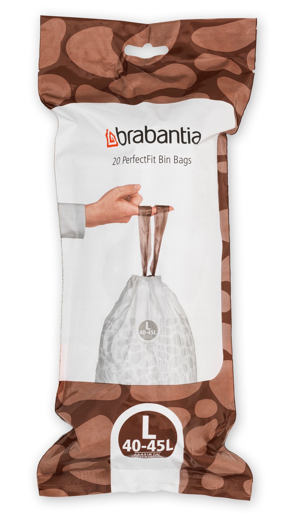 Brabantia PerfectFit szemeteszsákok 45 l fehér 138607