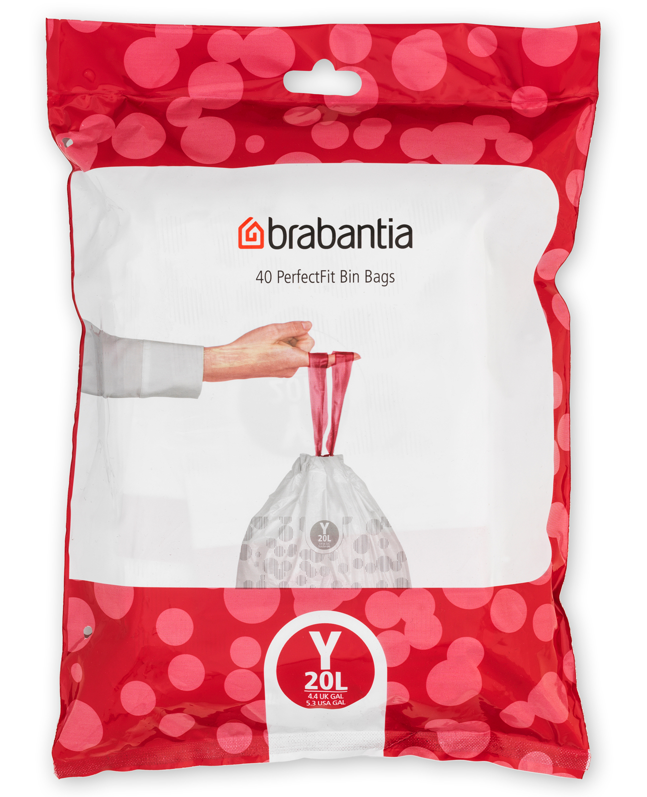 Brabantia PerfectFit szemeteszsákok 20 l fehér 138263