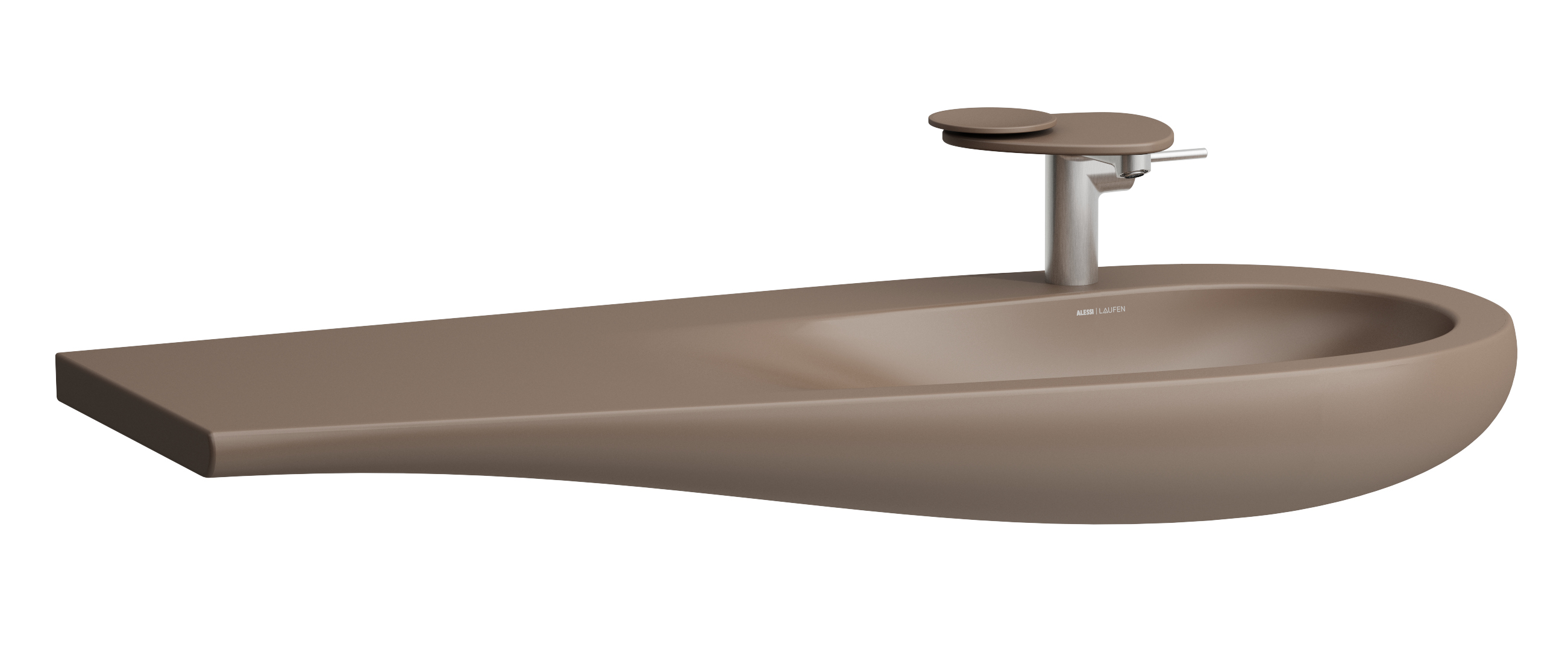 Laufen Il Bagno Alessi mosdótál 120x50 cm klasszikus barna/bézs H8149741881041