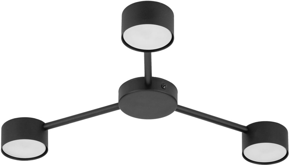 TK Lighting Avia Black mennyezeti lámpa 3x10 W fekete 4689