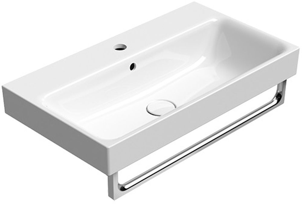 GSI Nubes mosdótál 70x40 cm négyszögletes klasszikus fehér 9687111